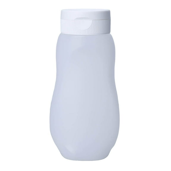Condiment Bottles For Ketchup Hot Liquids Oil With Caps For Condensed Milk And Dressing Dispenser Clear Bottles Dressing Container PE Fre