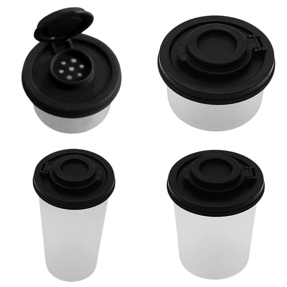 Condiment Bottles Moisture Proof,Salt And Pepper Shakers Clear Plastic BPA-free Containers
