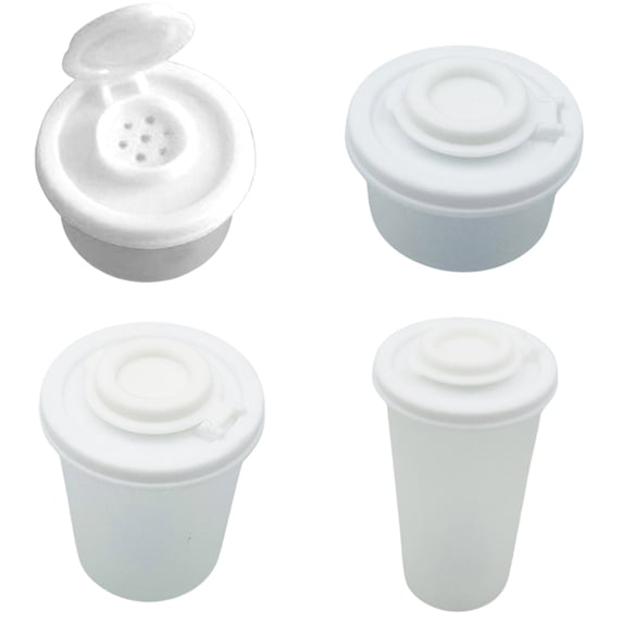 Condiment Bottles Moisture Proof,Salt And Pepper Shakers Clear Plastic BPA-free Containers