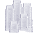 thumbnail image 1 of Condiment Cups with Lids, 1 oz (500 Sets, Bulk) Jello Shot Cups/Plastic Disposable Portion Cups (1 oz Capacity) Portion/Souffle Cups 1 oz for Condiments, Bulk, 1 of 4