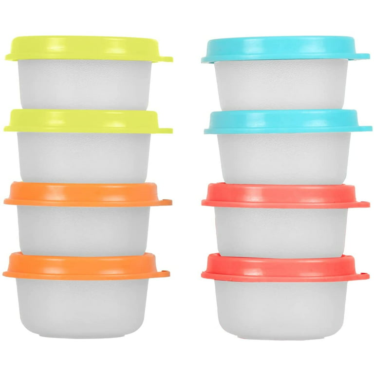 Small Glass Condiment Containers With Lid, Salad Dressing