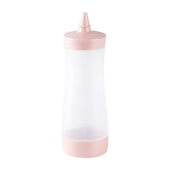 Condiment Dispenser Bottle for Kitchen and BBQ Oil Drizzle Container with No Mess Design