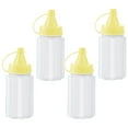 thumbnail image 1 of Condiment Dispenser Bottles 4 Pack Food Grade PP Plastic Squeeze Sauce Containers for Kitchen Outdoor BBQ for Kitchen Supplies(Yellow),Hulucky, 1 of 8