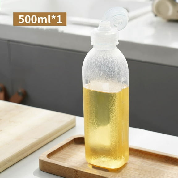 Condiment Extrusion Bottle, Usupdd 300ml 500ml Plastic Sauce Dispenser, Leak-Proof Syrup Container for Kitchen BBQ Camping with Cap