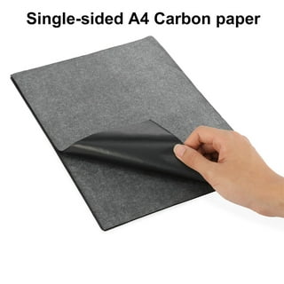 100pcs A4 Carbon Paper Black Legible Graphite Transfer Tracing Painting  Reusable Art Surfaces Copy Paper