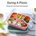thumbnail image 1 of Conditiclusy 1000ml Portable 4 Grids Bento Box Lunch Holder Picnic Food Storage Container, 1 of 7