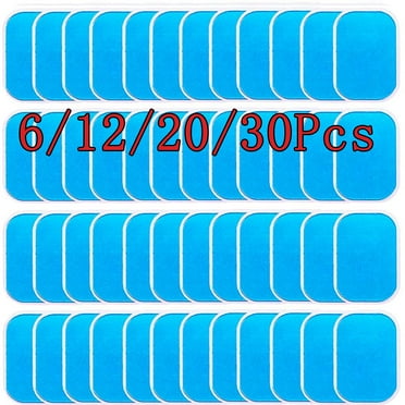 Conditiclusy 6/12/20/30Pcs Abs Stimulator Training Replacement Gel Sheet Pads for Abdominal Muscle Trainer, Accessory for Ab Workout Toning Belt