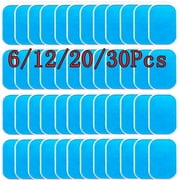 Conditiclusy 6/12/20/30Pcs Abs Stimulator Training Replacement Gel Sheet Pads for Abdominal Muscle Trainer, Accessory for Ab Workout Toning Belt