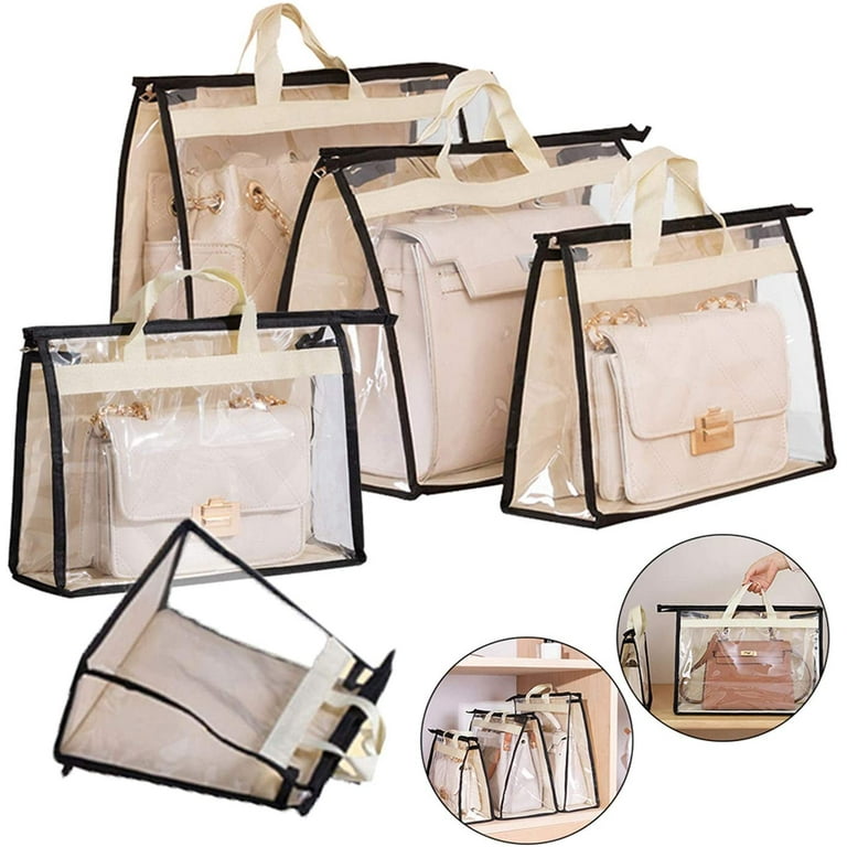  Interesse 9 Pack Dust Bags for Handbags, Clear Handbag