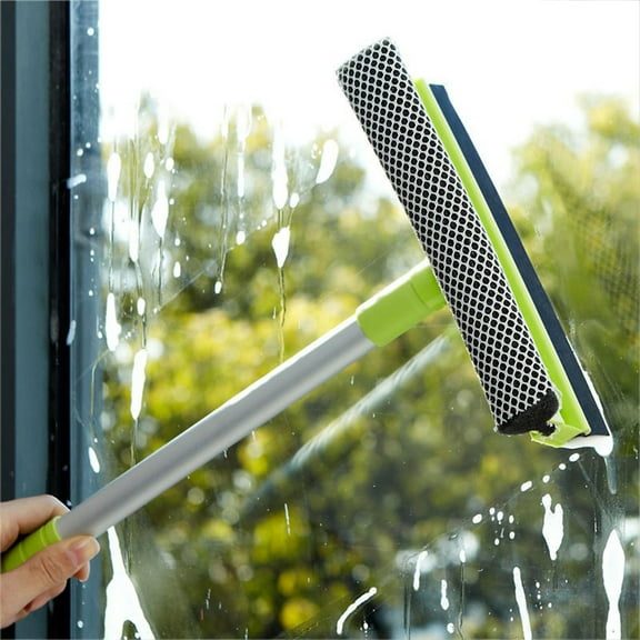 Conditiclusy Detachable Home Double Side Glass Cleaning Brush Window Wiper Squeegee Scrubber