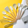 thumbnail image 1 of Conditiclusy Heat-resistant Soup Spoon Hanging Hole Silicone Anti-stick Spatula Food Clip Egg-beater Cooking Utensils for Kitchen, 1 of 7