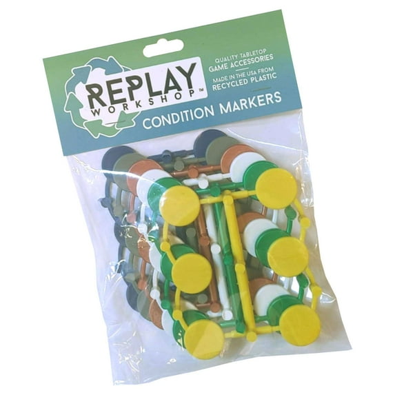 Atlas Games ATG7006 Replay Recycled Plastic Condition Markers Board Game
