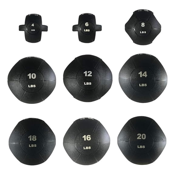 Conditioning Double Handle Medicine Ball | Rubber Weighted Ball with Dual Grip for Abdominal and Plyometric Training