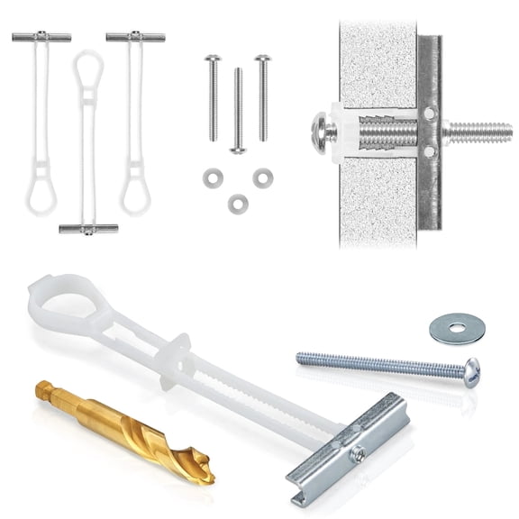 CondoMounts Metal Stud Anchors | TV Mounting Kit | Holds 200lbs - 4 Pack