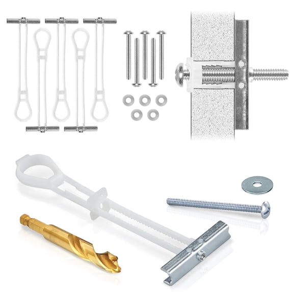 CondoMounts Metal Stud Anchors | TV Mounting Kit | Holds 200lbs - 6 Pack