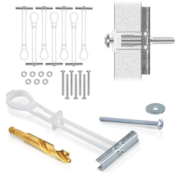CondoMounts Steel Stud TV Mounting Kit 8 Heavy Duty Drywall Anchors