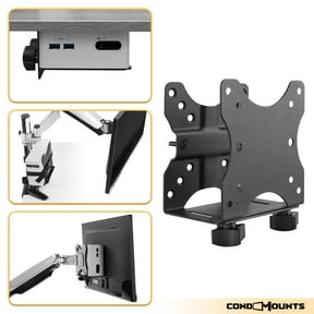 CondoMounts Wall Mount for Console, TV, Cable Box, Router | Adjustable 0.7"-2.8", 11lbs, Black