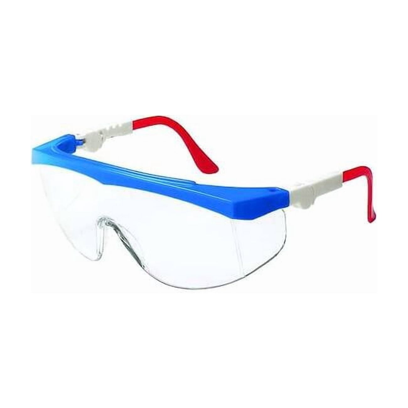 Spirit, Safety Glasses, Anti-Scratch, Clear Lens, Blue Frame, Half-Frame 1VW25 Pack of 12