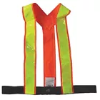 Condor 491R71 Safety Vest,Orange/Red,Hook-And-Loop