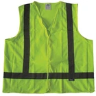 Condor 491R91 Safety Vest,Yellow/Green,Hook-And-Loop