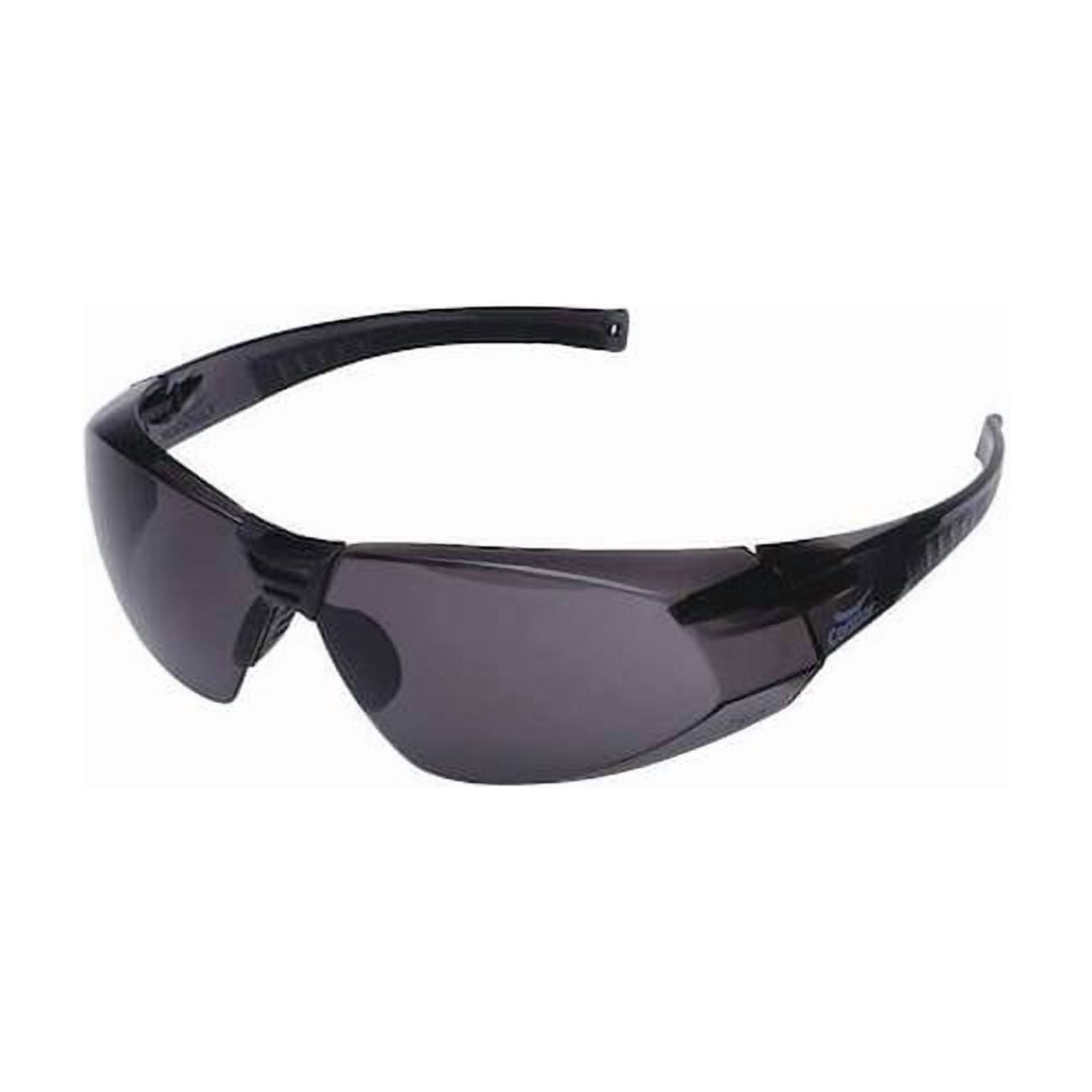 Safety Glasses, Addison Series, Anti-Scratch, Frameless, Wraparound, Gray Arm, Gray Lens Pack of 12
