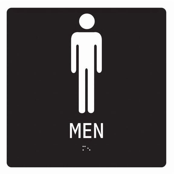 Condor ADA Braille Facility Sign,8x8in,Acrylic 486G76