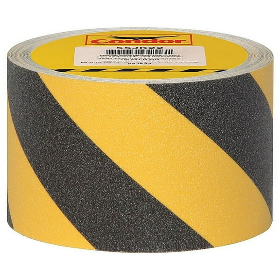 Condor Anti-Slip Tape 46 Grit Size, 4 in W x 60 ft L, 0.03 in Thick GRAN15293