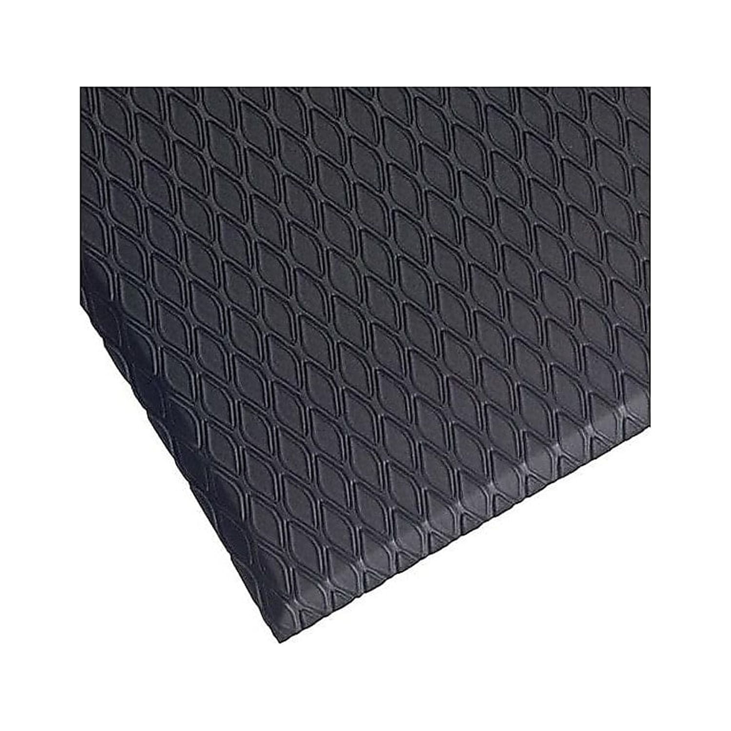 Multipurpose PVC Grip Mat Odor Free Hand Washable Black Color Trim to Length or Shape 12 in x 60 in Pack of 3