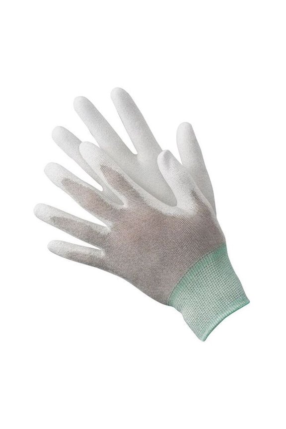 Antistatic Glove,L,Nylon/Copper Fiber,PR 19L041