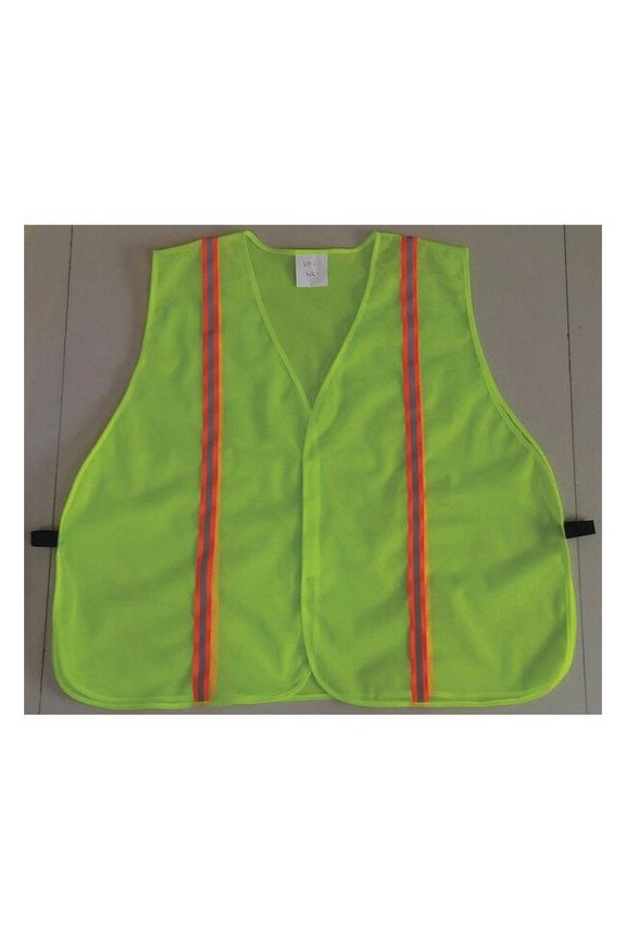 Back Stp Vest, Unrated Yellow/Grn, 3XL 53YL99