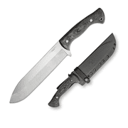Condor Tool & Knife Condor Tool and Knife Balam Knife Fixed Blade Gray Micarta 9in Plain Edge Drop Point CTK62748