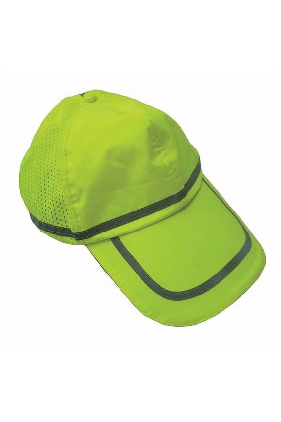 Baseball Cap,Polyester,Hi-Vis Lime 25F542