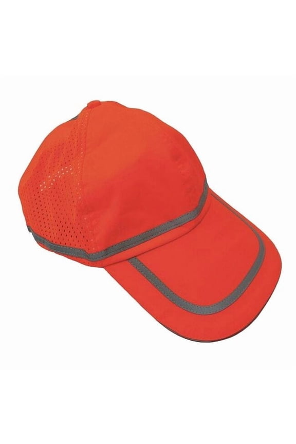 Baseball Cap,Polyester,Hi-Vis Orange 25F541