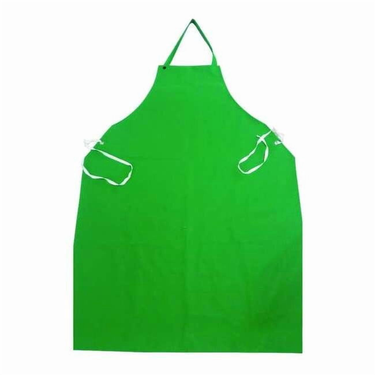 Condor Bib Apron, PVC/Polyester, Green, 48 in, Universal 3XE79