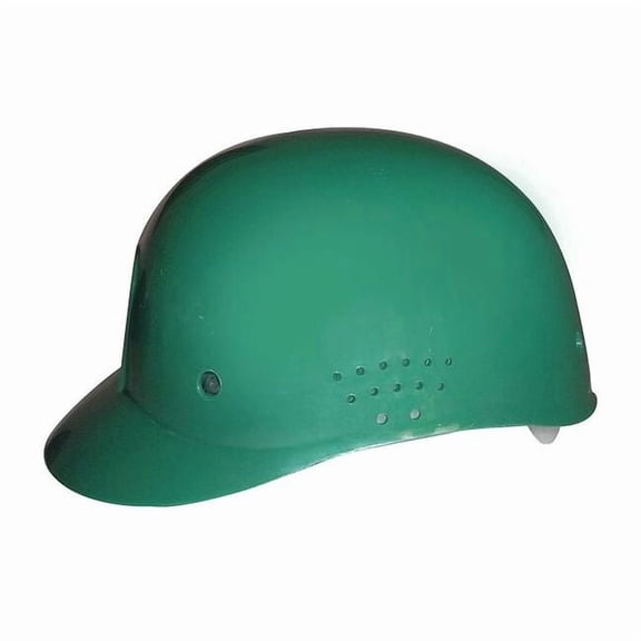 Bump Cap, Baseball, Polyethylene, Pinlock Suspension, Green, Fits Hat Size 6-1/2 to 7-1/2