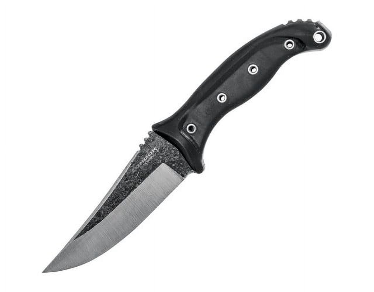 Condor CTK1818-4.52HC Pandur Black Micarta Fixed Blade Knife + Sheath