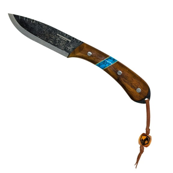 Condor CTK2825-4.3HC Blue River Walnut Fixed Blade Knife + Sheath
