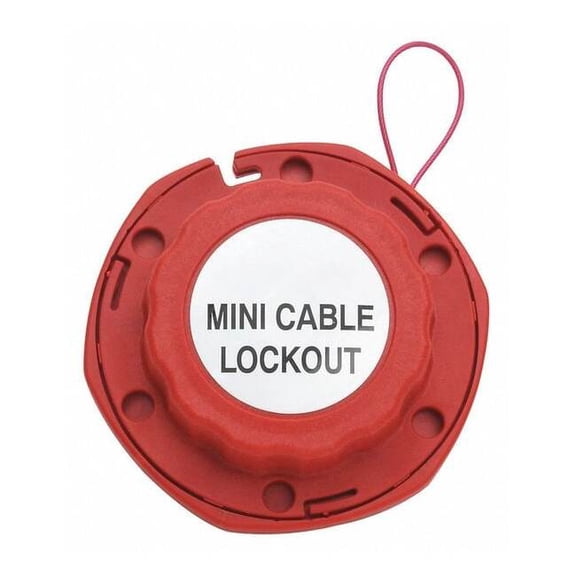 Condor Cable Lockout,Red,Cable 8 ft. L 437R27