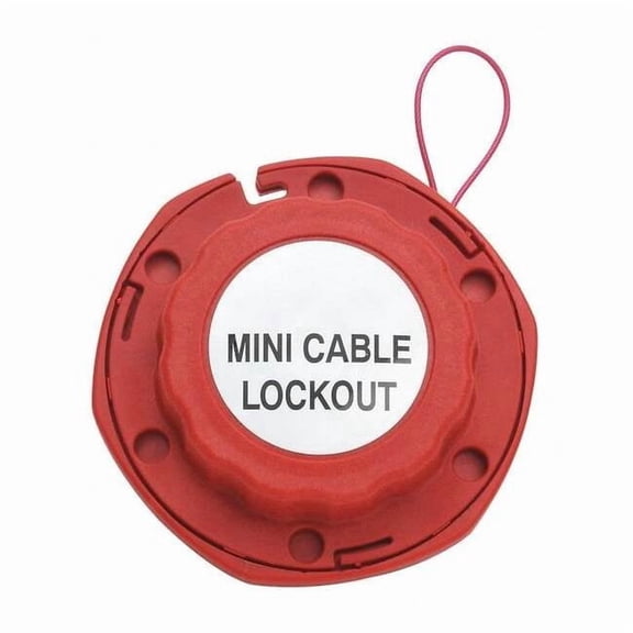 Condor Cable Lockout,Red,Cable 8 ft. L 437R27