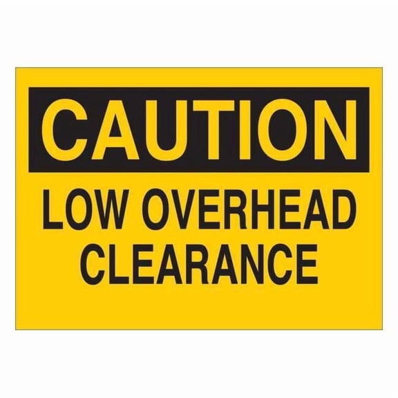 Condor Caution Sign, 7 in Height, 10 in Width, Vinyl, English 34GM13