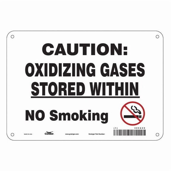 Condor Chemical Sign, 7" H, 10" W, Vertical Rectangle, English, 486A26 486A26