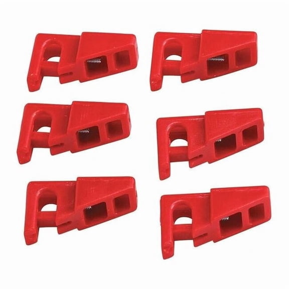 Circuit Breaker Lockout,Red,1-1/8" H,PK6 437R24