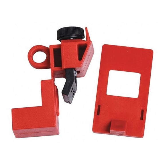 Condor Circuit Breaker Lockout,Red,2-13/64" H 437R23