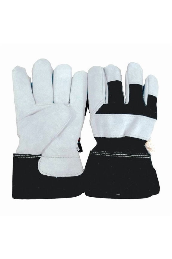 Cold Protection Gloves, Split Cowhide Leather Palm, Thinsulate Lining, Natural Gray, L ( 9 )