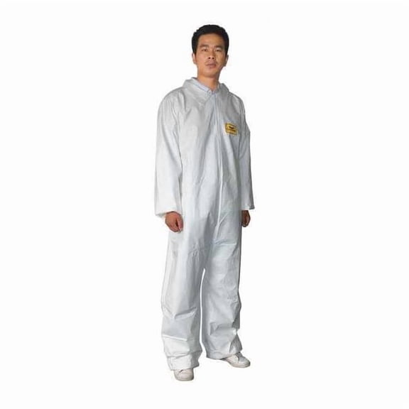 Condor Collared Coveralls,White,2XL,PK25 30C565