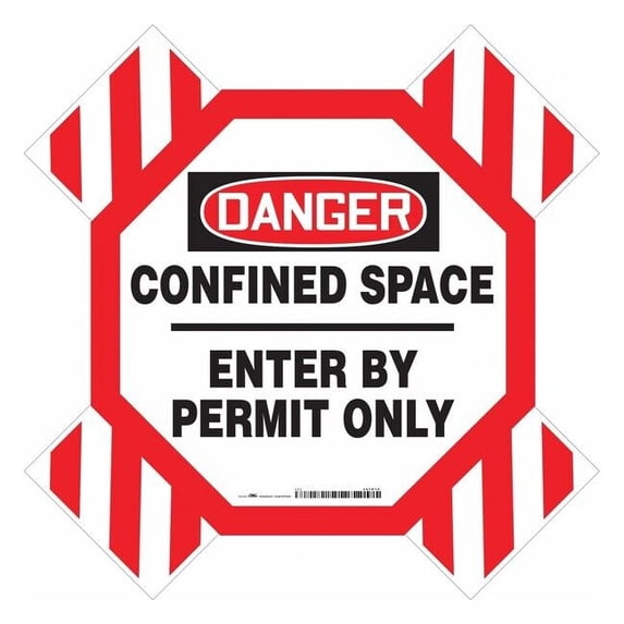Condor Danger Sign,42" W,42" H,0.250" Thickness, 487D79 487D79