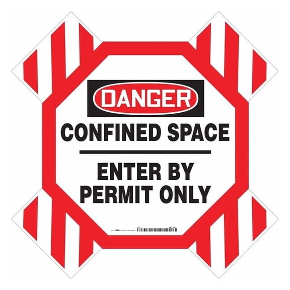 Condor Danger Sign,42" W,42" H,0.250" Thickness, 487D79 487D79