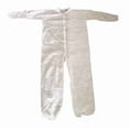 thumbnail image 1 of Collared Disposable Coveralls, S, White, polypropylene, zipper 26W758, 1 of 2