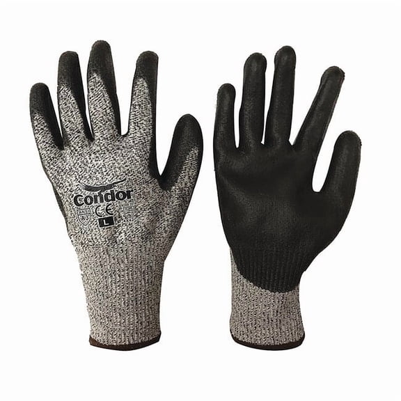 Cut Resistant Coated Gloves, Cut Level A3 ,Dipped ,Polyurethane ,Smooth ,XL 1 PR 29JV38