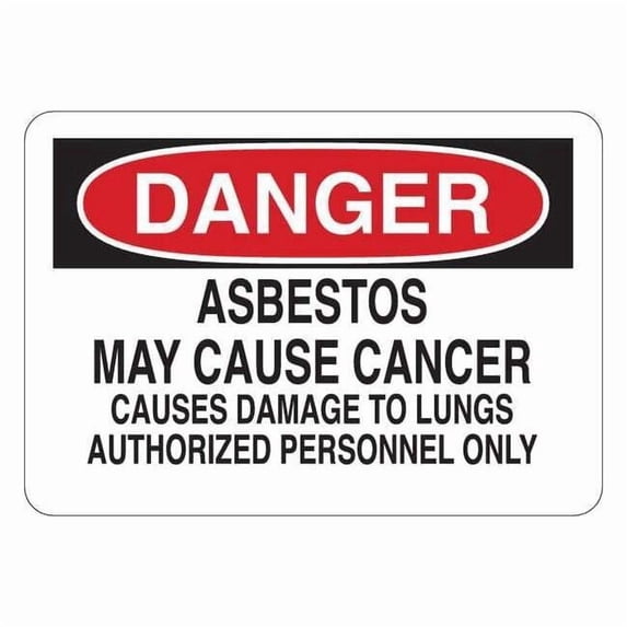 Manufacturer Varies Danger Sign, 7 in H, 10 in W, Vinyl, English, 34GM27 34GM27
